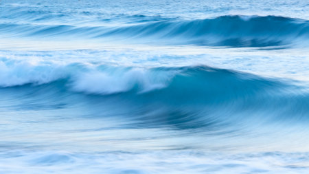 Ocean waves in motionの素材