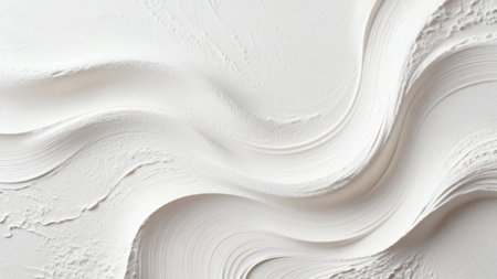 White textured wave pattern surfaceの素材