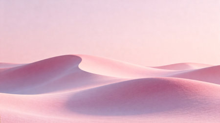 Pink sand dune in the desert. Abstract background for design.の素材