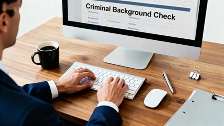 cropped shot of businessman working on computer with online banking claim formの素材