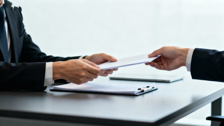 Business people discussing the charts and graphs showing the results of their successful teamworkの素材