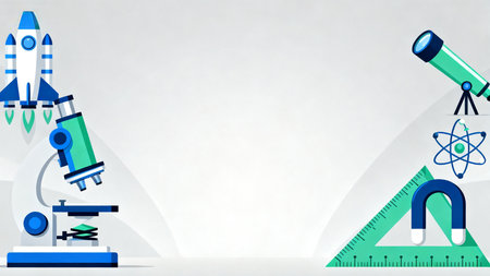 Science and exploration iconsの素材