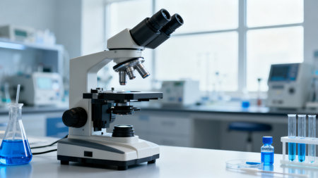 Laboratory microscope and equipmentの素材