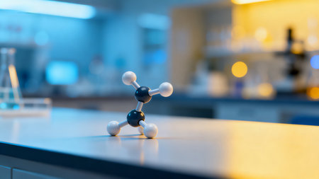 Molecular model in laboratory settingの素材