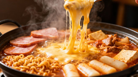 japanese hot pot with hot pot, hot pot with hot potの素材