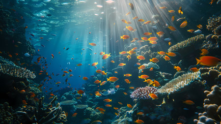 Coral and fish in the Red Sea, Eilat Israelの素材