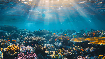 Coral reef and fish in the Red Sea. Egypt, Africaの素材