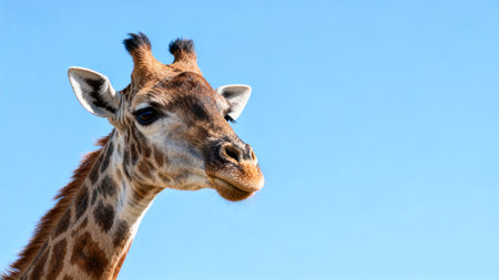 1 of a giraffes headの素材