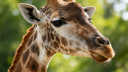 1 of a giraffes headの素材