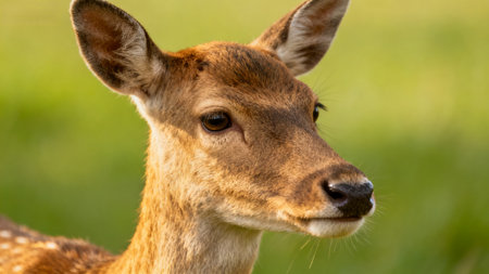 of a deers faceの素材