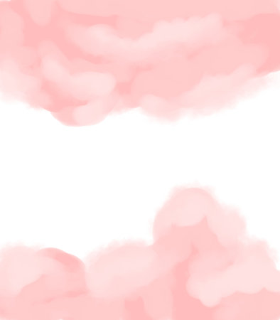Background with pink clouds illustrationの写真素材