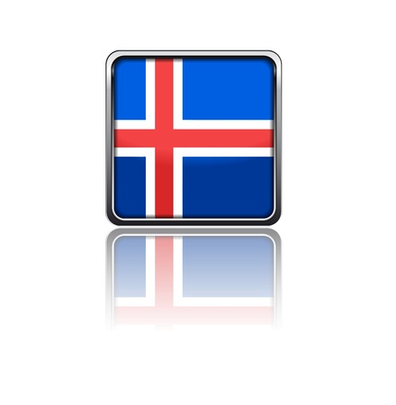 National flag of Icelandのイラスト素材