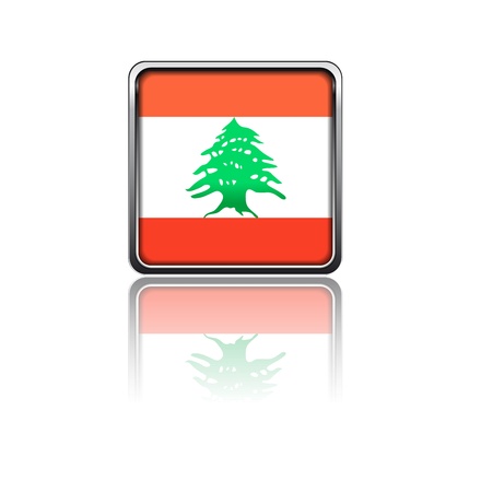 National flag of Lebanonのイラスト素材