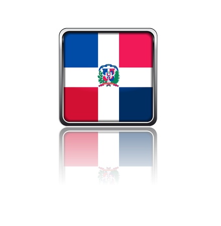 National flag of Dominican Republicのイラスト素材