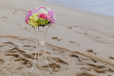 Wedding on the beach .の写真素材