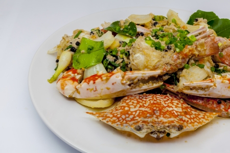 Fried crab with black pepper.の写真素材