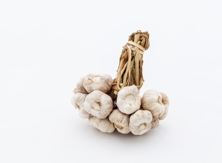 garlic isolated on white background.の写真素材