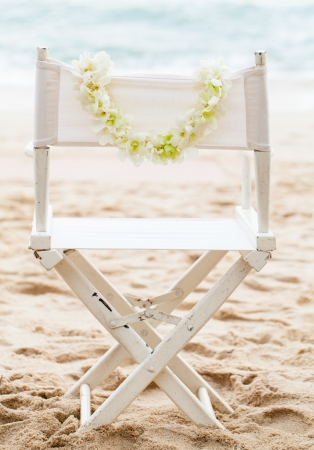Wedding ceremony on the beach の写真素材