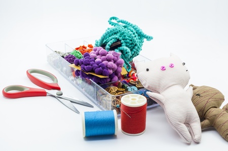 Element for handmade crazy doll.の写真素材