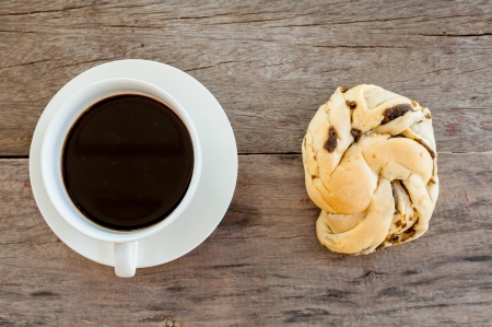 A Cup of coffee with bakery.の写真素材