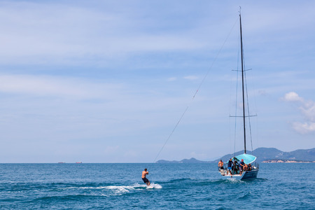 SAMUI REGATTA 2015 THAILAND  MAY 30 : Event at Chaweng beach Koh Samui island Thailand May 30 2015のeditorial素材