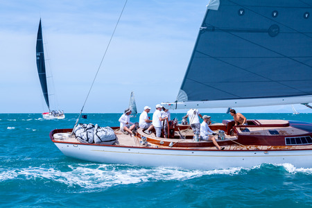 SAMUI REGATTA 2015 THAILAND  MAY 25 : Event at Chaweng beach Koh Samui island Thailand May 25 2015の写真素材