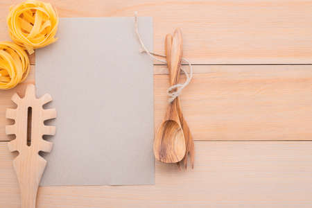 Top view italian foods concept and menu designの写真素材