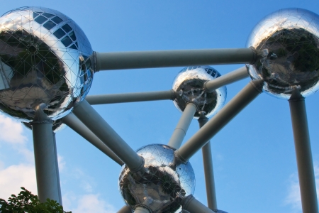 Atomium monument in Brusselsのeditorial素材