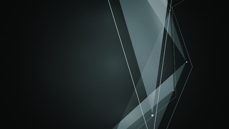 abstraction geometrical composition with triangles, dots and linesの写真素材