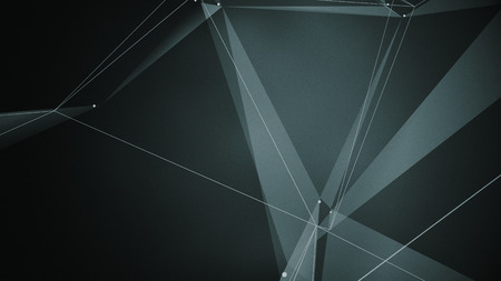 abstraction geometrical composition with triangles, dots and linesの写真素材