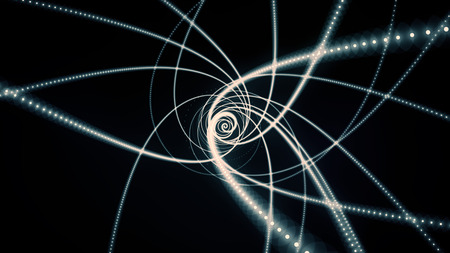 glowing waved lines, abstract background