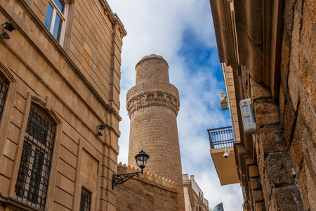 Old town. Panoramic view of Baku, capital of Azerbaijan.のeditorial素材