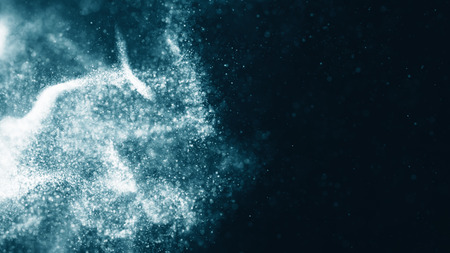 Sparkle glitter, stars and sparkling flow abstract backgroundの写真素材