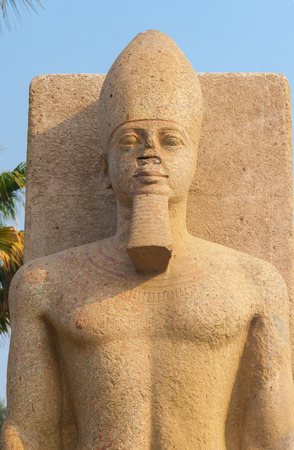 Statue of Ramesses II at the museum in Memphis - Egyptのeditorial素材