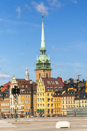 Aerial view old town of Stockholm, Swedenの写真素材