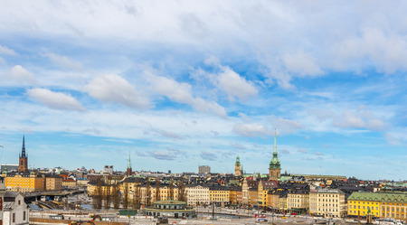 Aerial view old town of Stockholm, Swedenのeditorial素材