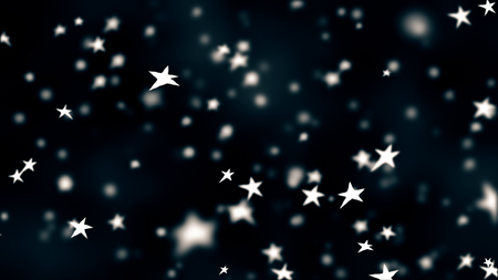 flight in space, children picture with painted cartoon stars,  beautiful wallpaperの写真素材