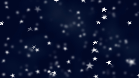 flight in space, children picture with painted cartoon stars,  beautiful wallpaperの写真素材