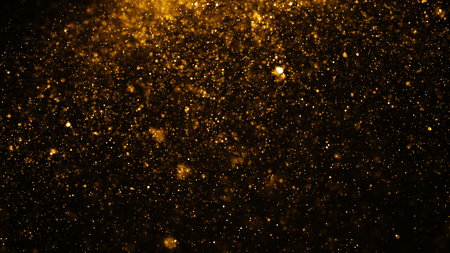 glowing particles, stars and sparkling flow, abstract background with sparkle glitterの写真素材