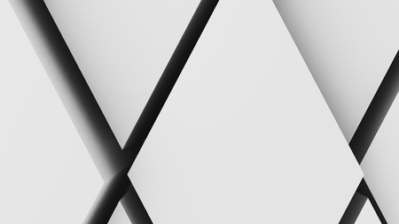 3d illustration, abstract background, volumetric undulating movement of diamonds densely adjacent to each otherの写真素材