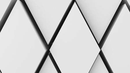 3d illustration, abstract background, volumetric undulating movement of diamonds densely adjacent to each otherの写真素材
