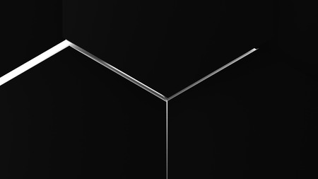 3d illustration, abstract background, volumetric undulating movement of hexagons densely adjacent to each otherの写真素材
