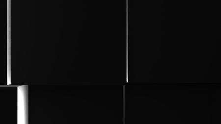 3d illustration, abstract background, volumetric undulating movement of cubes densely adjacent to each otherの写真素材