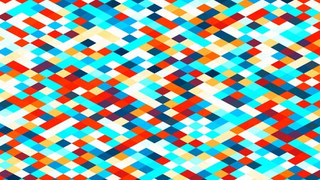 Illustration of abstract colorful rhomb geometric surface, minimal diamond grid pattern