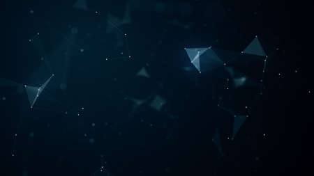 geometric abstraction, geometrical noise from dots lines and triangles random placed,  abstract...