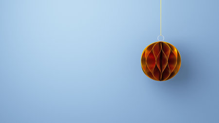 3D render of a rainbow colored paper ball, illustrationの写真素材
