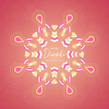 Diwali Deepavali Kolamのイラスト素材