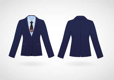Uniform Coat - Femaleのイラスト素材