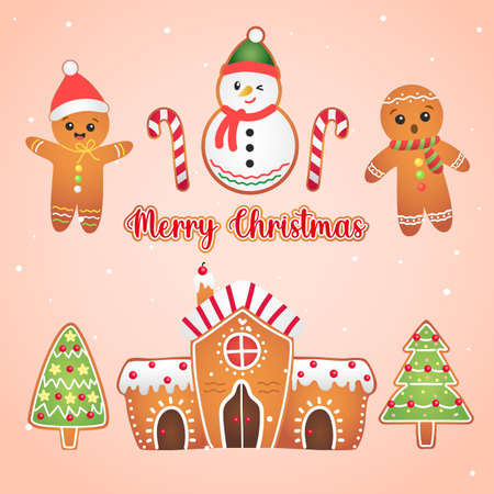 Christmas Ginger Breadのイラスト素材