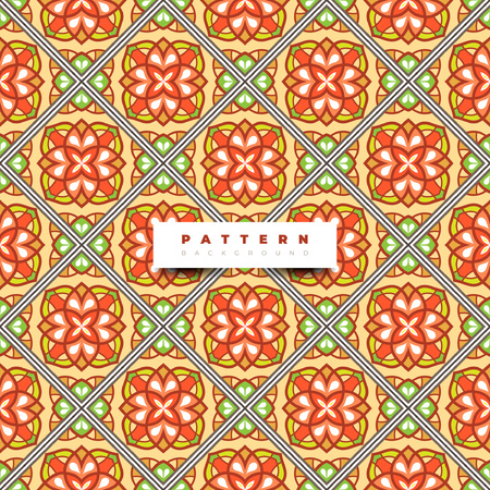 Boho tile seamless pattern backgroundのイラスト素材